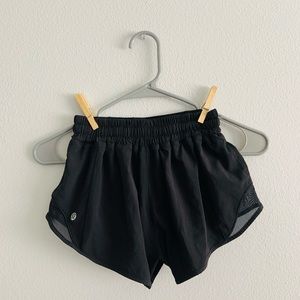 Black Lululemon hotty hot shorts
